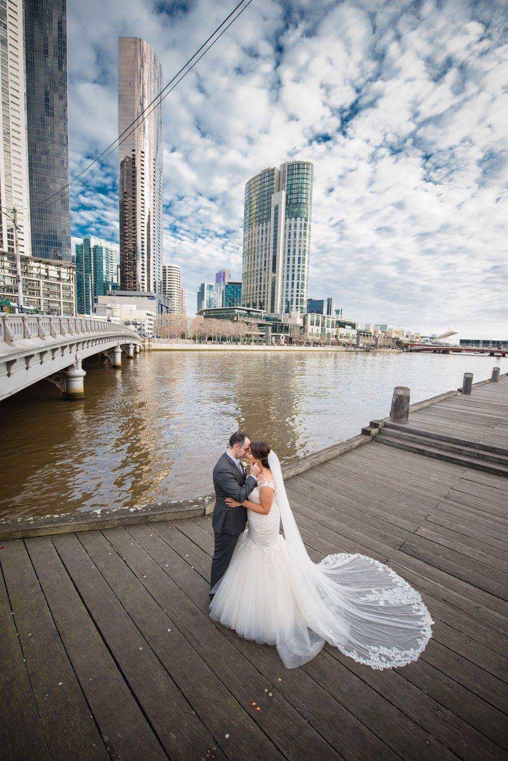 Real bride wears Cassandra wedding dress by Sottero and Midgley by Maggie Sottero in Melbourne, Australia