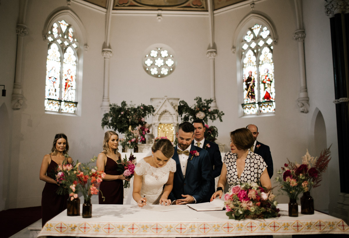Raffaele Ciuca bride wears Onesi wedding dress by Pronovias in Melbourne, Australia