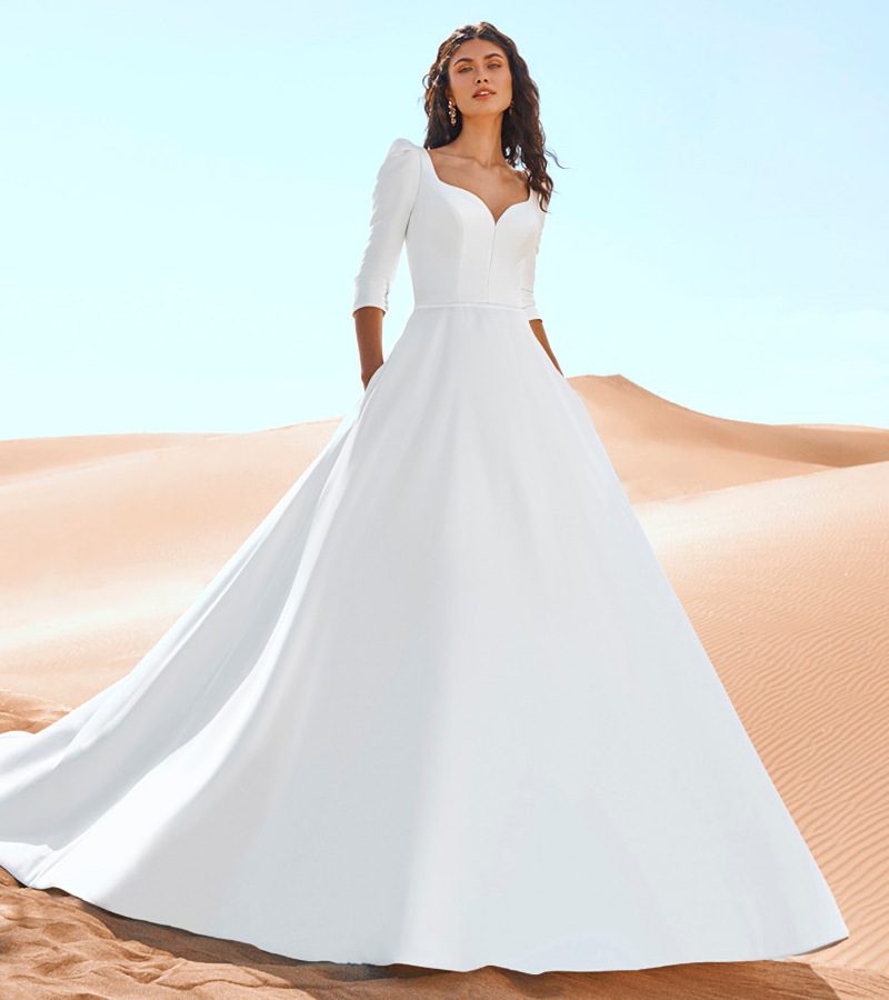 Geyser wedding dress