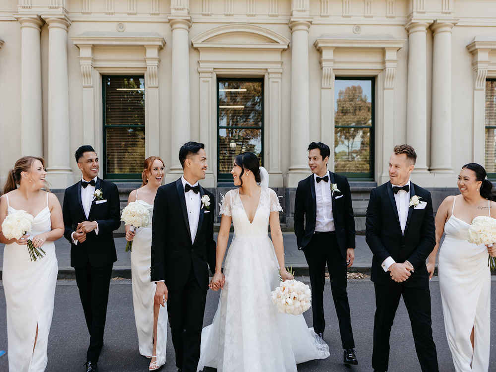 Emily and Eduardo Wedding party