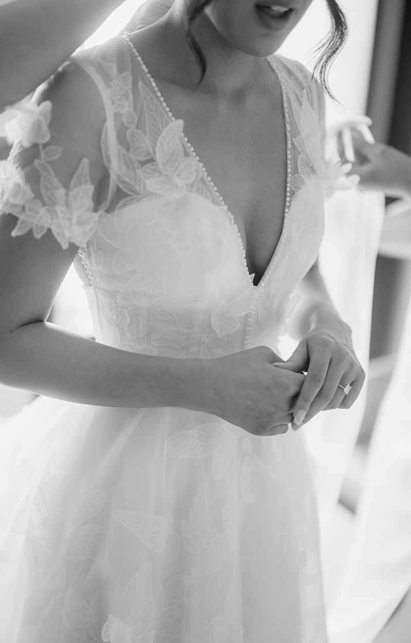 Emily and Eduardo wedding dress