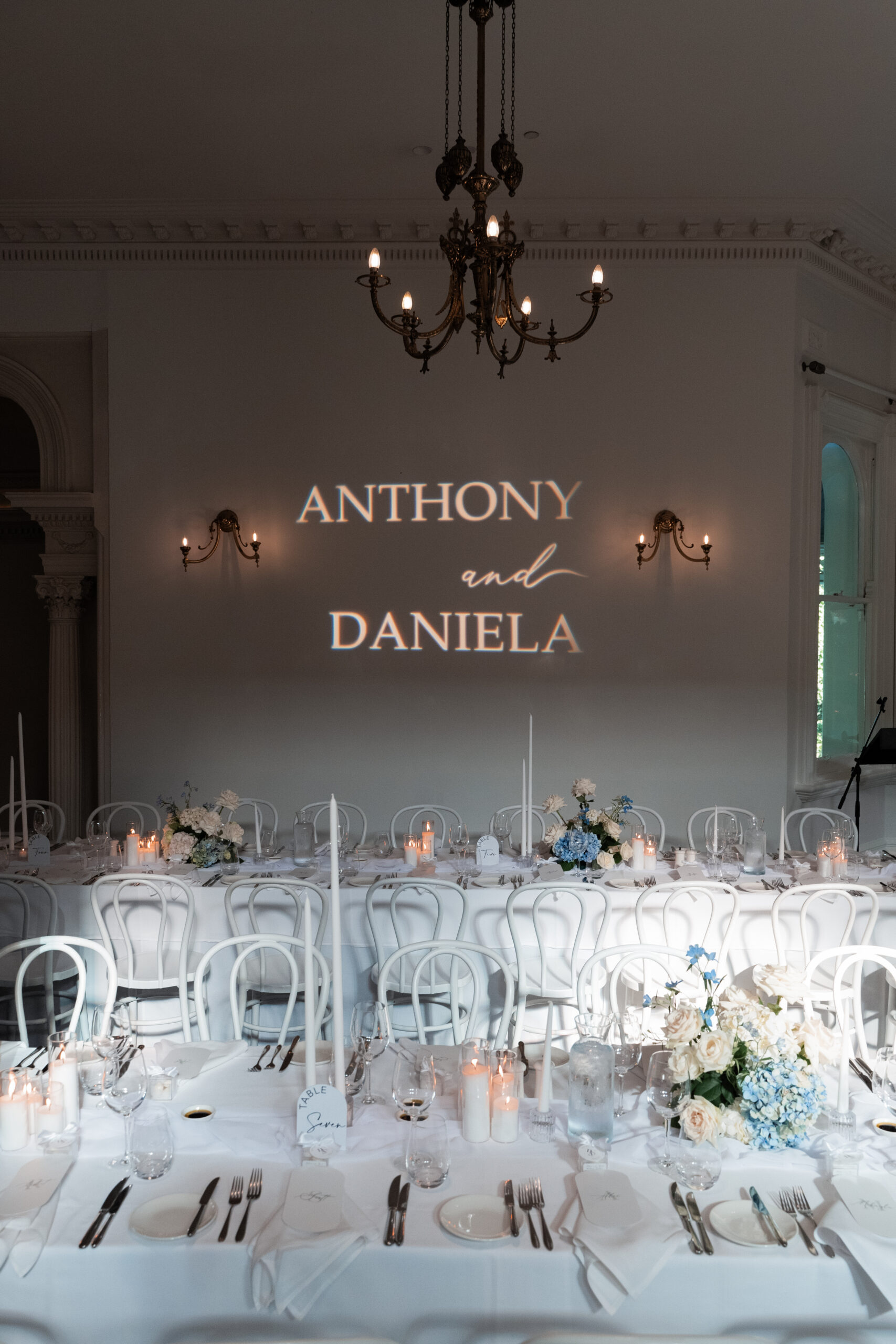 Wedding venue styling