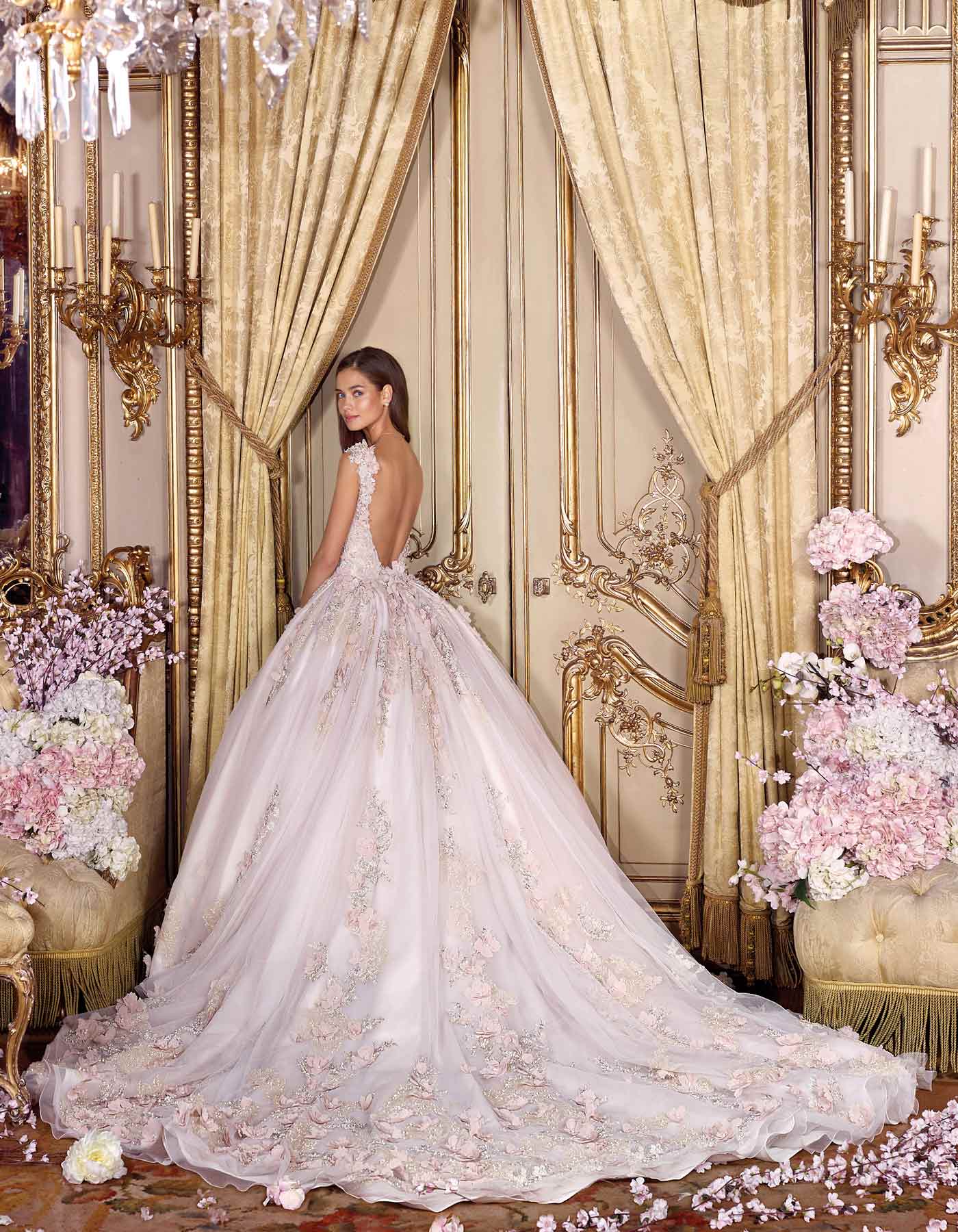 Demetrios Platinum ballgown - Anastasia