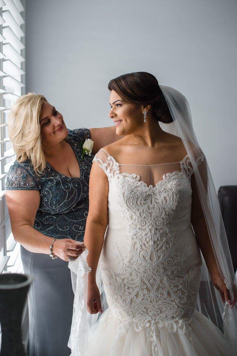 Real bride wears Cassandra wedding dress by Sottero and Midgley by Maggie Sottero in Melbourne, Australia