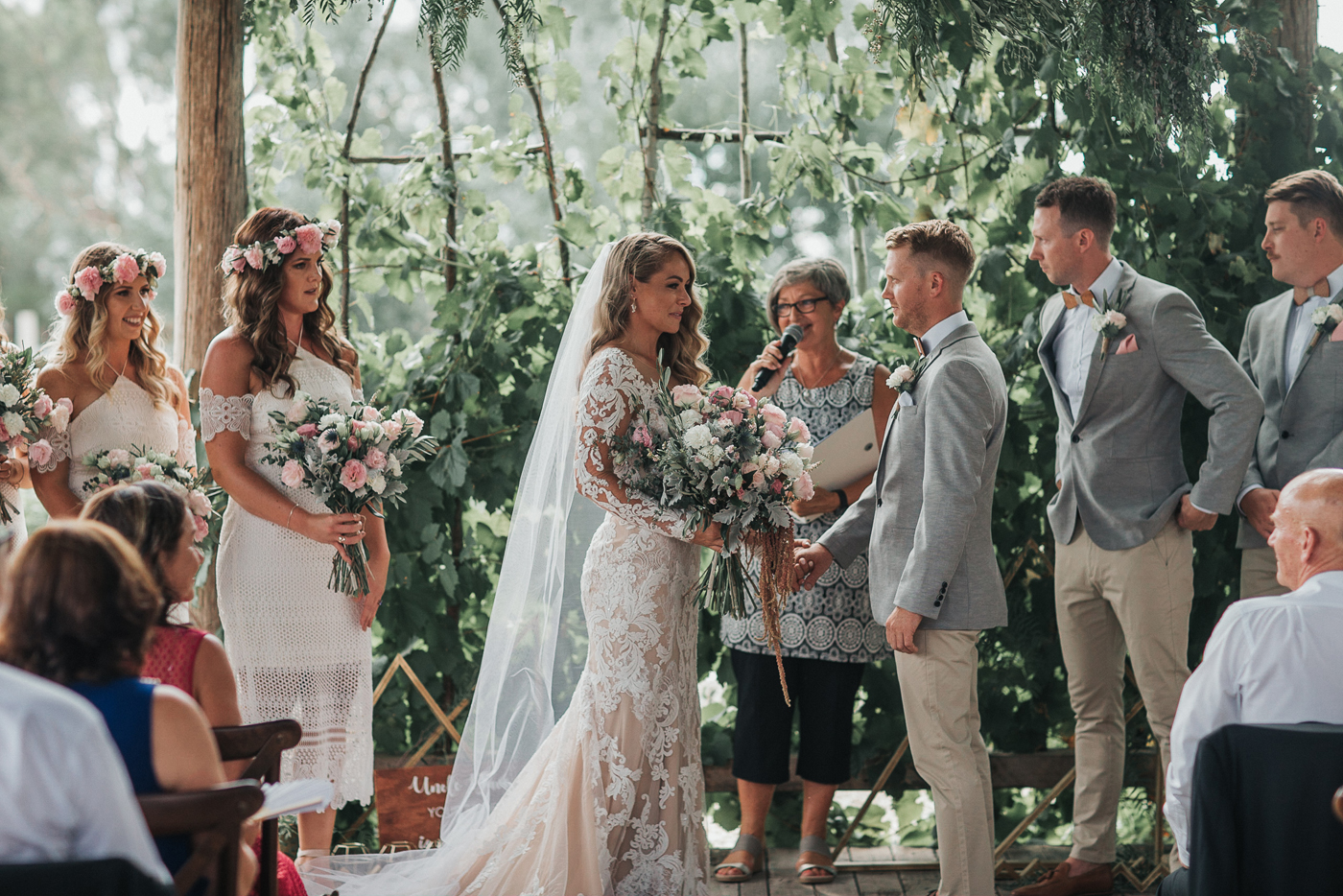 Hannah + David - RCREALBRIDE - Raffaele Ciuca - Melbourne Wedding - Demetrios Style 717