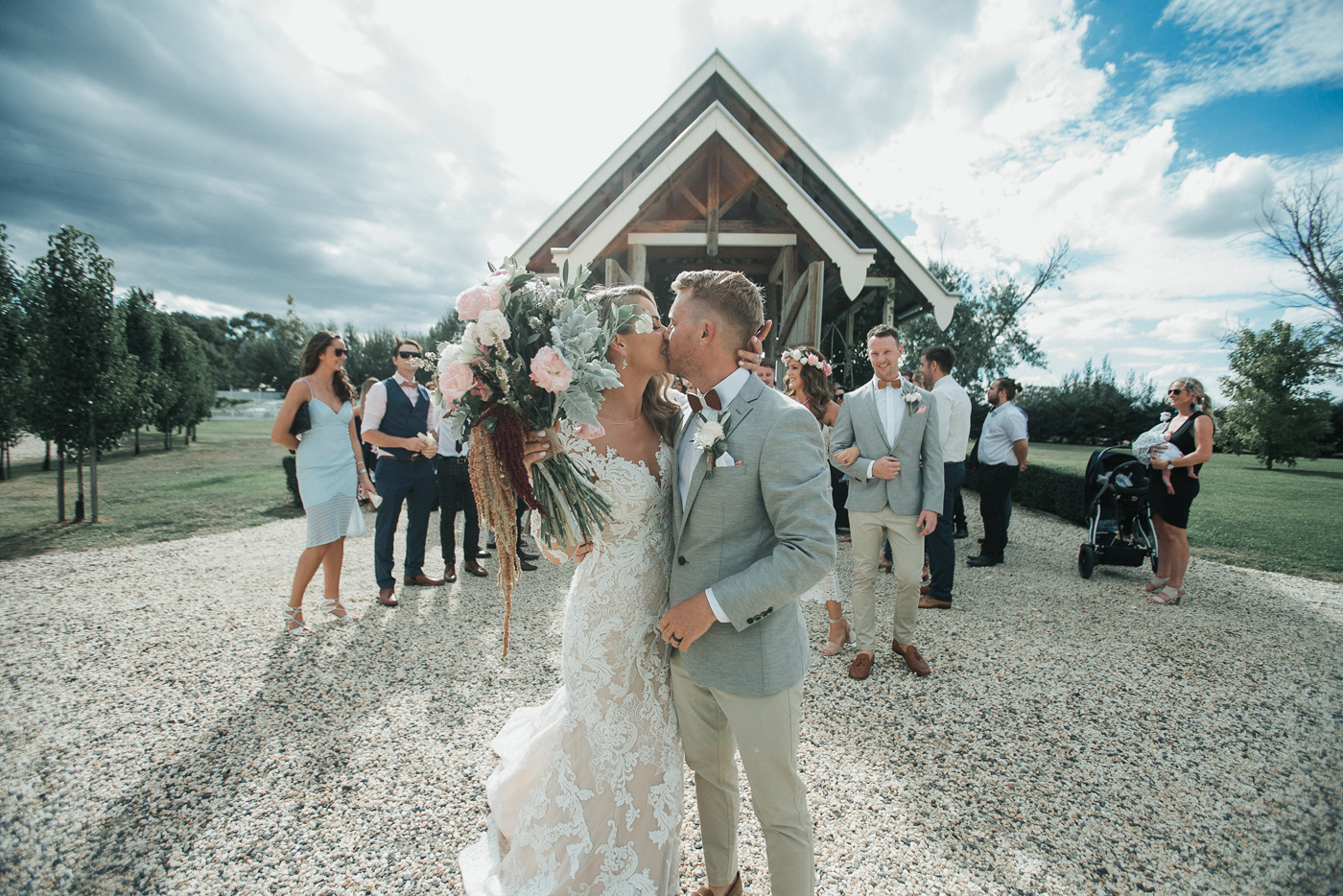 Hannah + David - RCREALBRIDE - Raffaele Ciuca - Melbourne Wedding - Demetrios Style 717