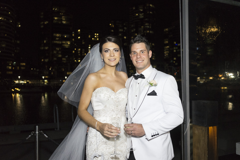 Raffaele Ciuca Real Bride Melissa married in a stunning Casablanca wedding dress.