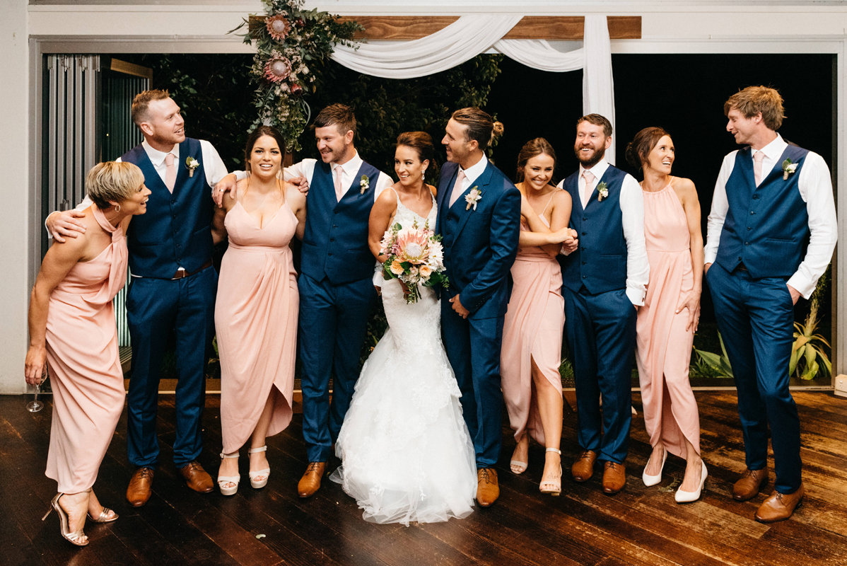 Kristen + Callan | Pronovias Wedding Dress in Mariana | Low back Wedding Dress | Noosa Queensland Wedding | Real Wedding | Real Bride