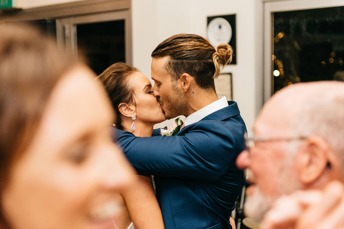 Kristen + Callan | Pronovias Wedding Dress in Mariana | Low back Wedding Dress | Noosa Queensland Wedding | Real Wedding | Real Bride