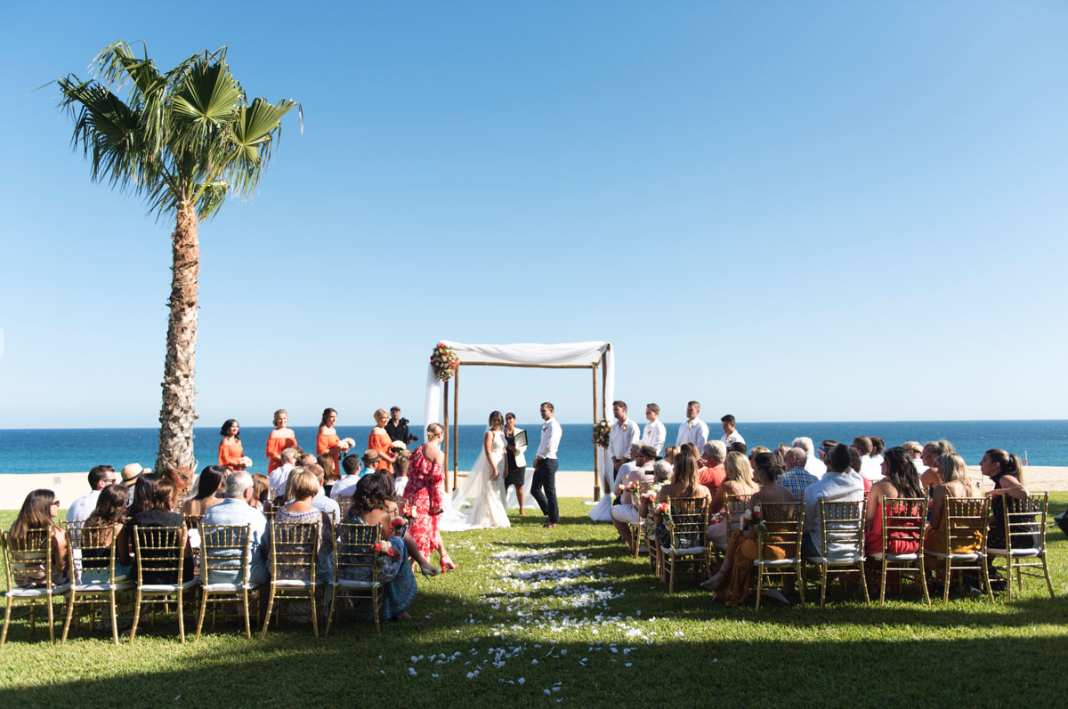 Real bride wears Winifred wedding dress by Sottero and Midgley for destination Mexico wedding