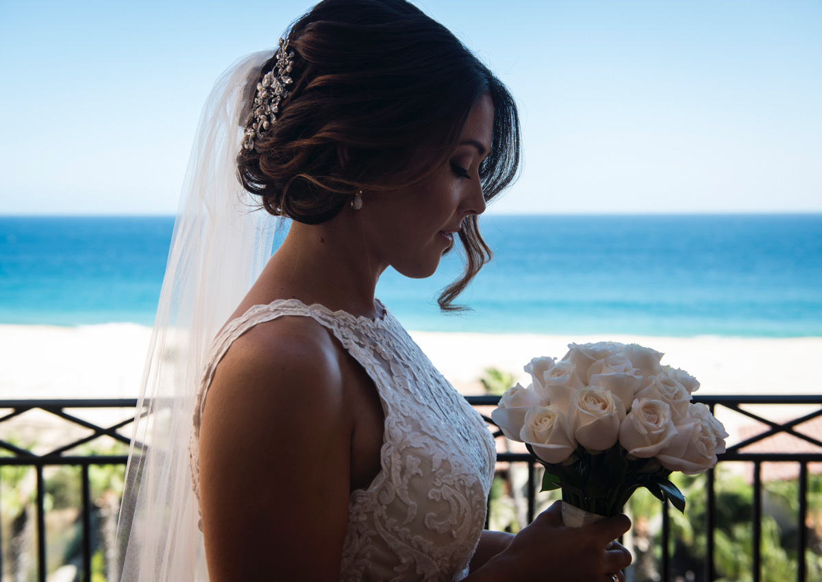 Real bride wears Winifred wedding dress by Sottero and Midgley for destination Mexico wedding