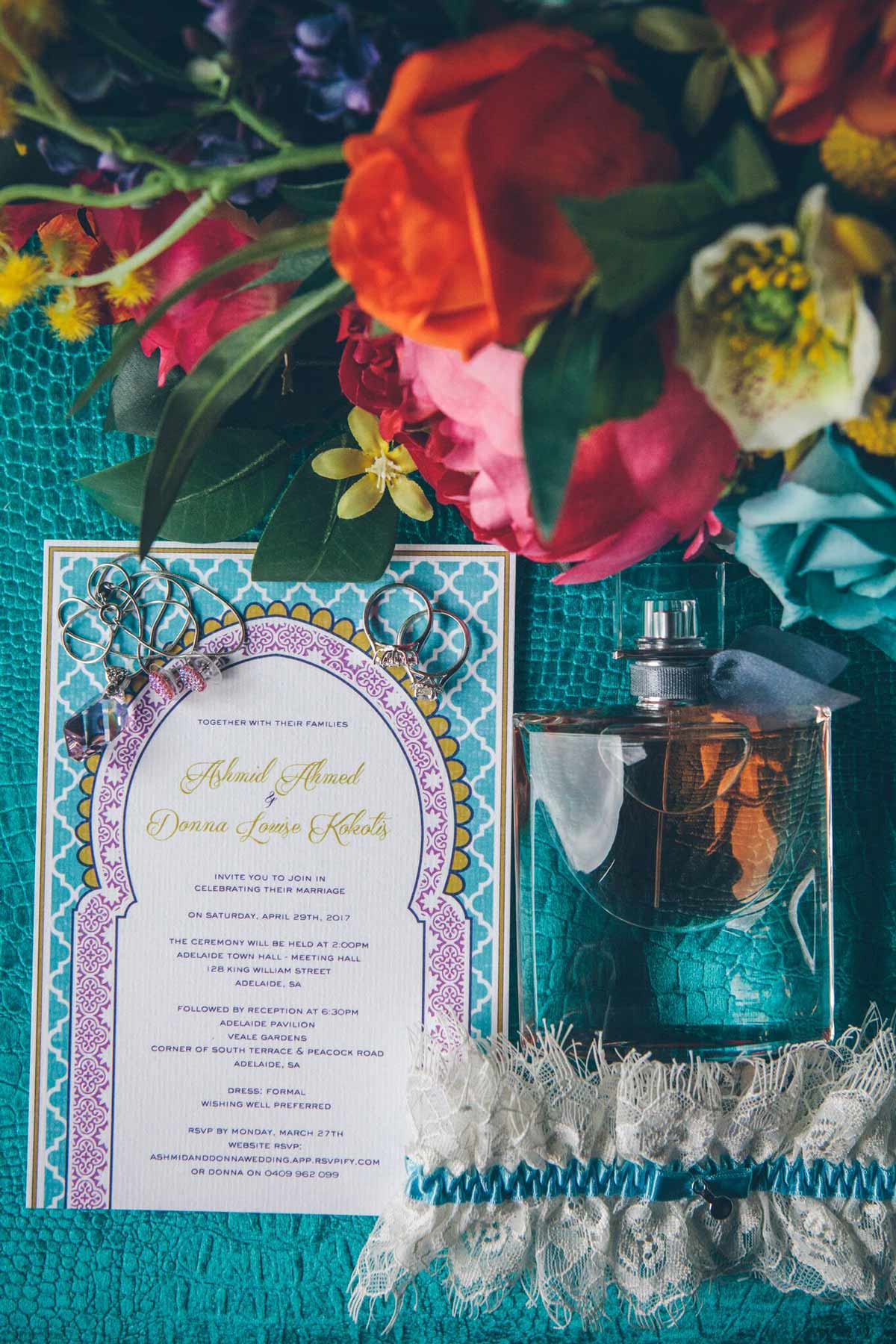 Raffaele Ciuca Bride wears Allure Bridal 9121 wedding dress for Moroccan themed wedding 