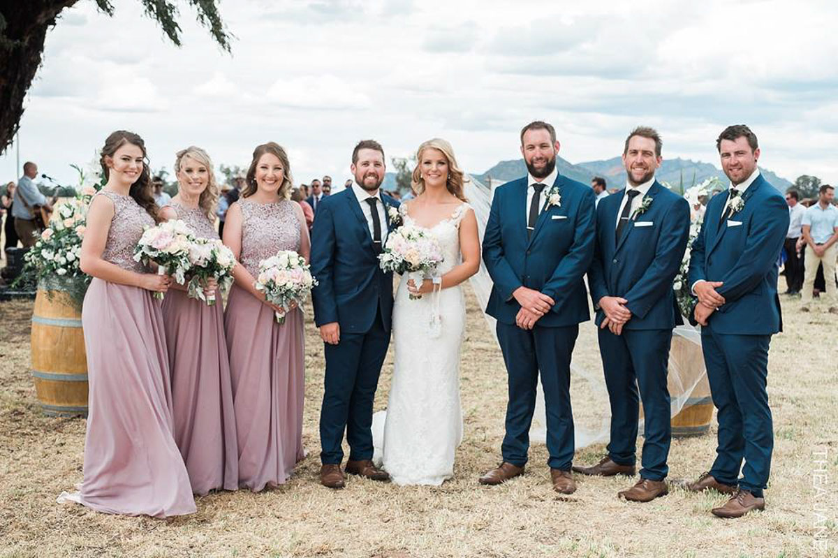 real bride wears tamar wedding dress by pronovias