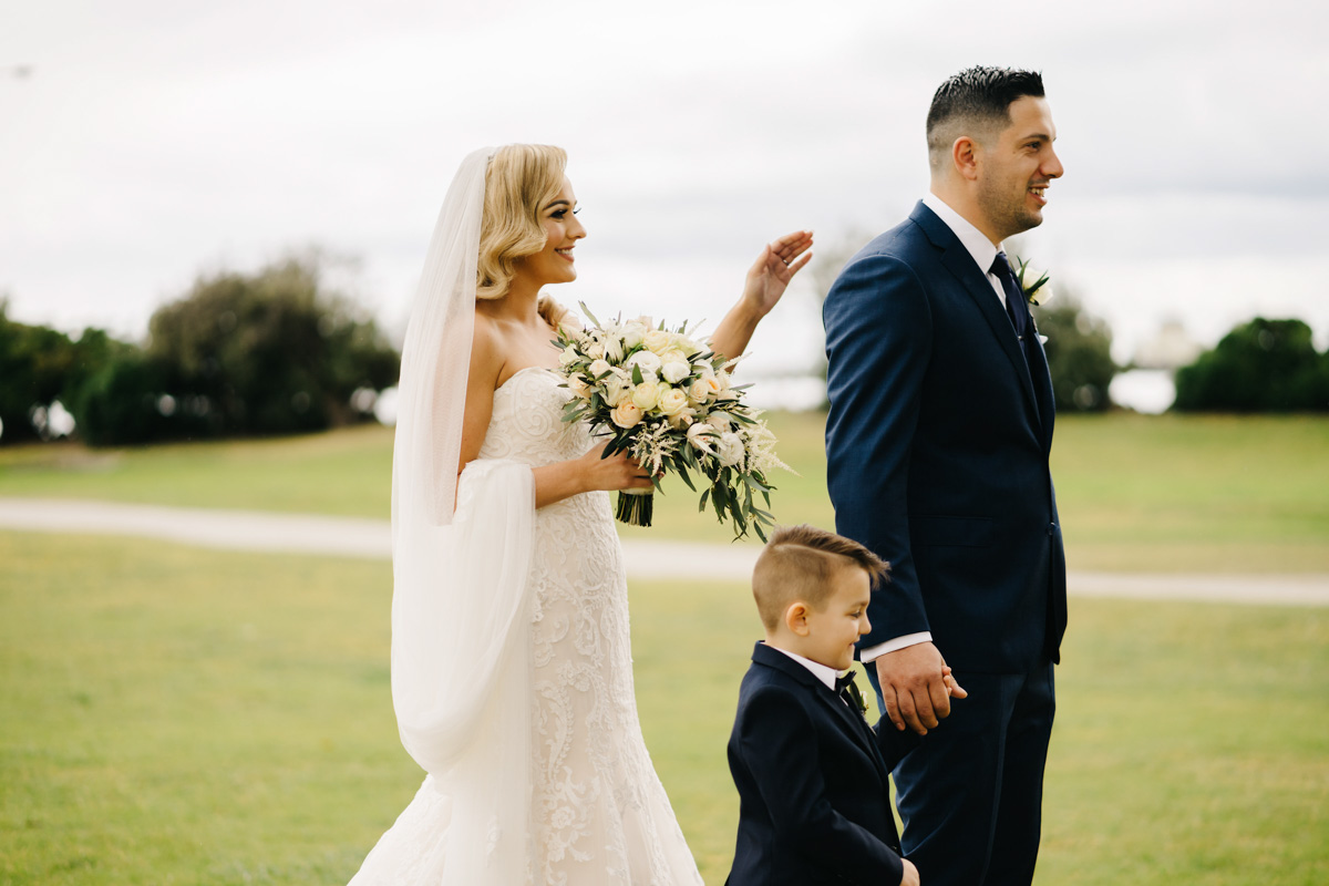 real bride wears rosamund wedding dress by maggie sottero