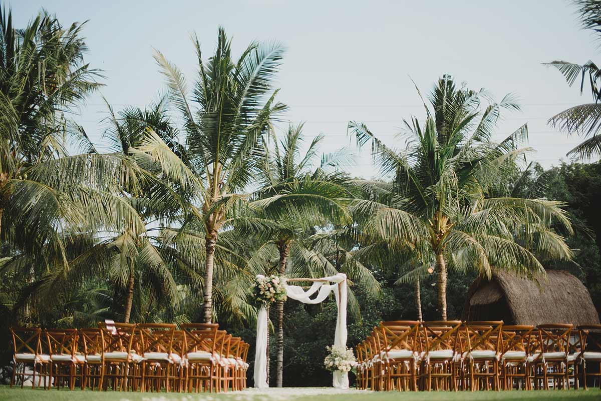 Real Bride Bec wears Sottero and Midgley gown in Bali wedding, gown from Raffaele Ciuca Bridal