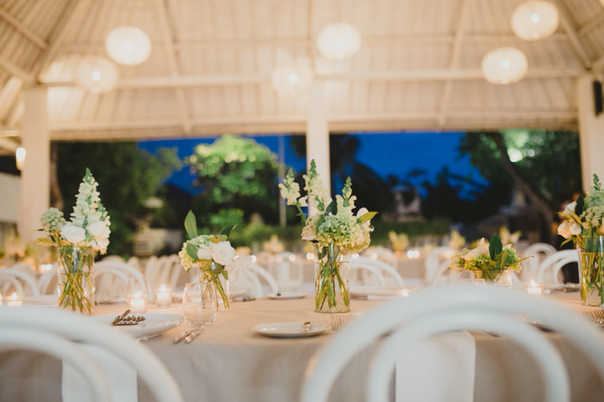 Raffaele Ciuca bride married in Bali in our Prunelle wedding dress by Pronovnas