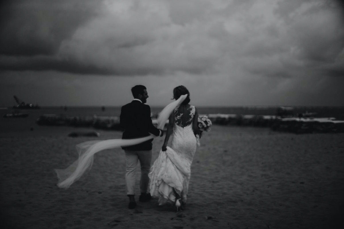 Raffaele Ciuca bride married in Bali in our Prunelle wedding dress by Pronovnas