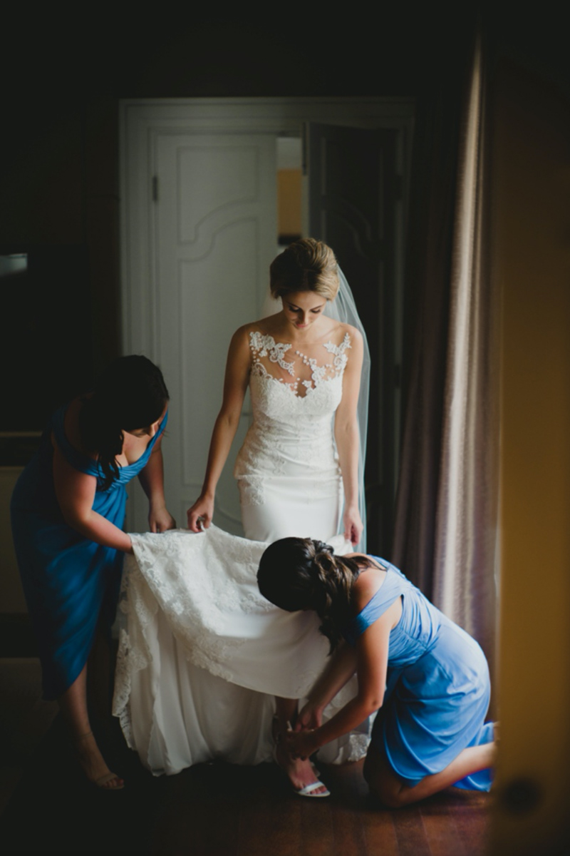 Raffaele Ciuca bride married in Bali in our Prunelle wedding dress by Pronovnas