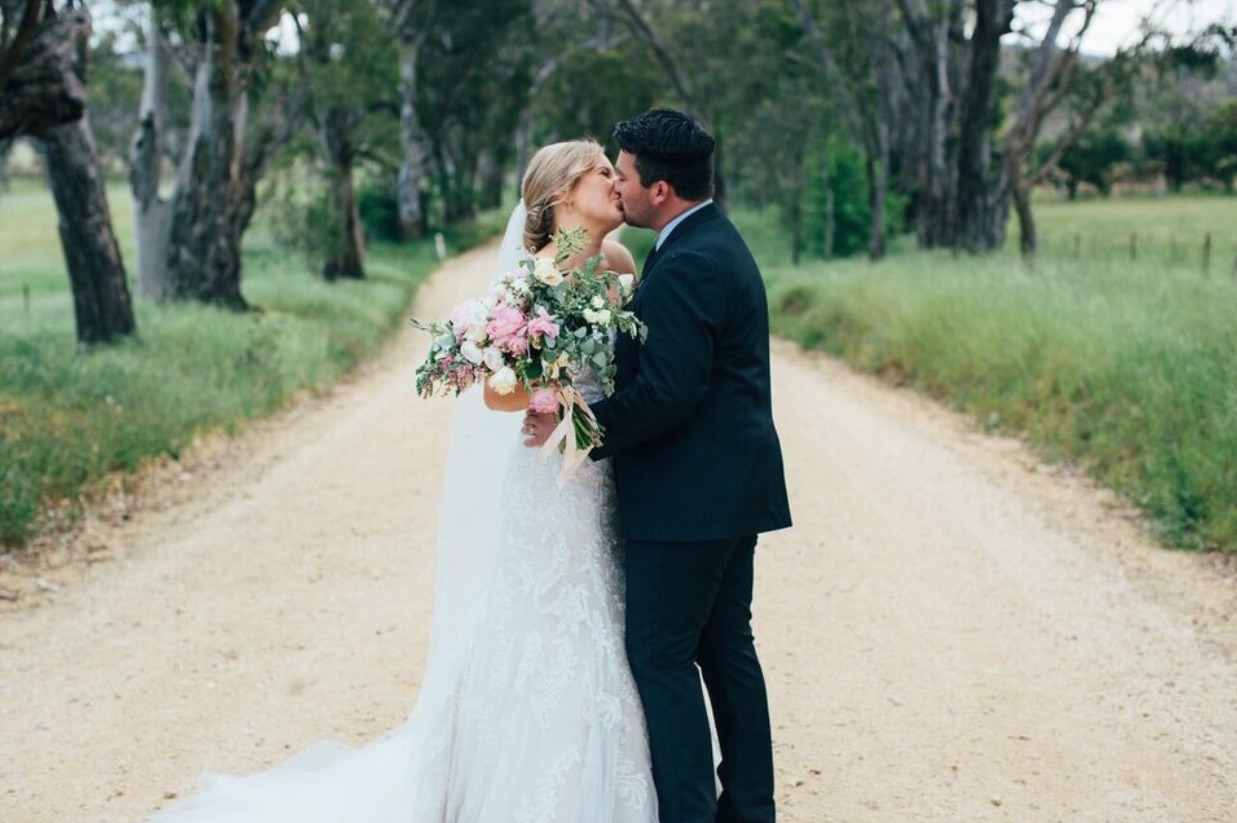 Raffaele Ciuca Bride marries in Winston wedding dress by Maggie Sottero in Melbourne