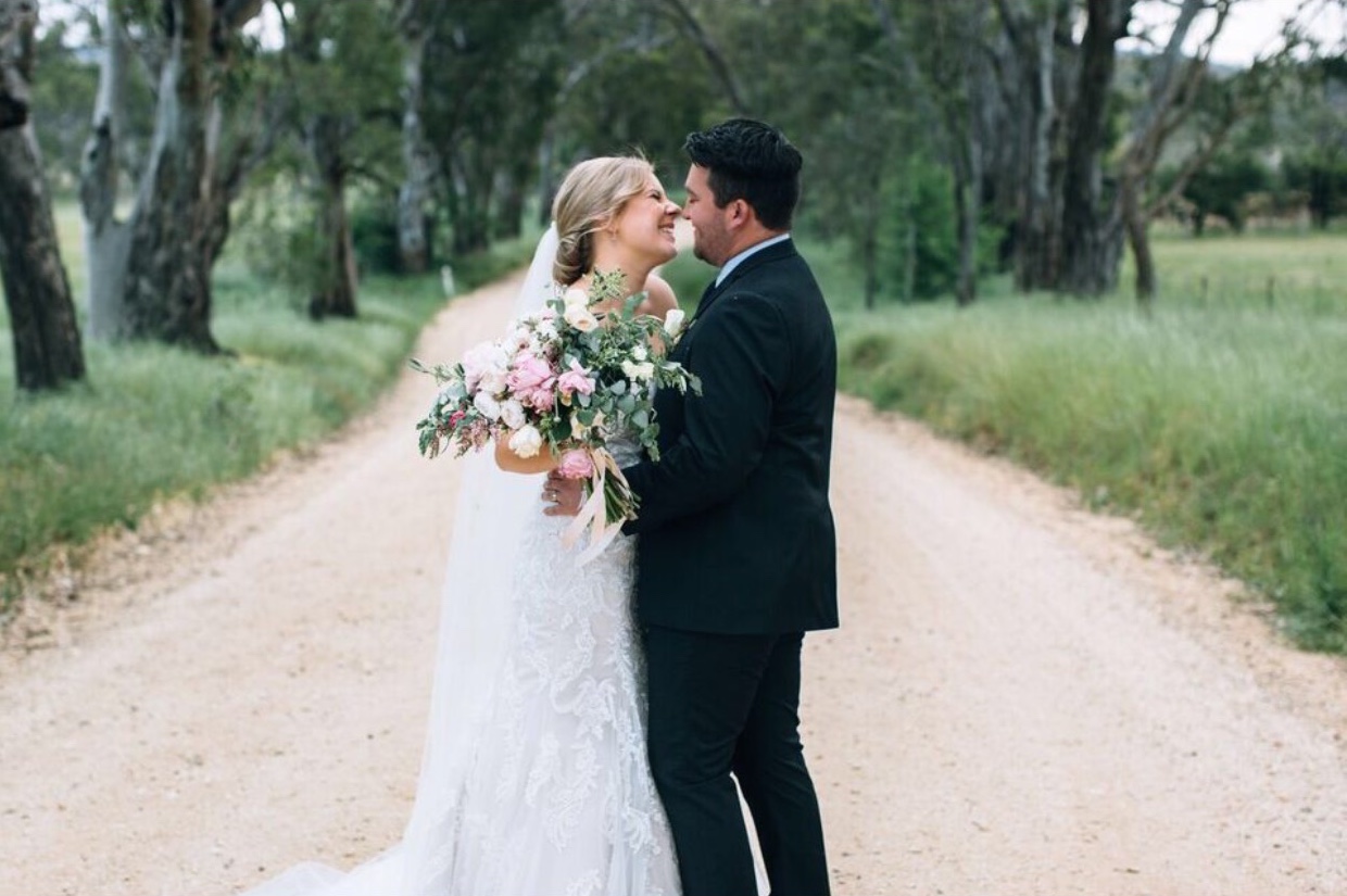 Raffaele Ciuca Bride marries in Winston wedding dress by Maggie Sottero in Melbourne