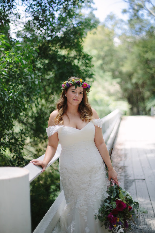 Real Bride Sam married in a stunning gown from Raffaele Ciuca bridal for woodland wedding