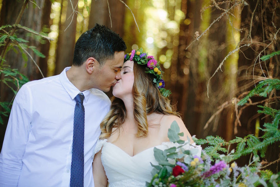Real Bride Sam married in a stunning gown from Raffaele Ciuca bridal for woodland wedding