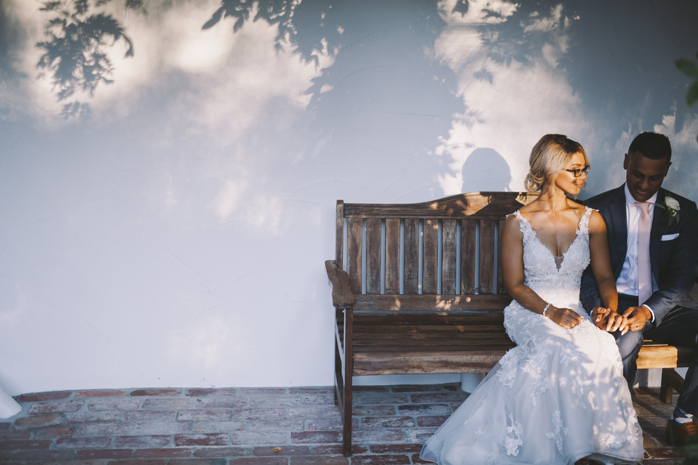 Tynelle & Mervyn RC real bride Demetrios 626 FIT AND FLARE WEDDING DRESS