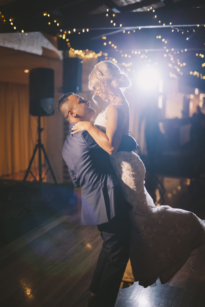 Tynelle & Mervyn RC real bride Demetrios 626 FIT AND FLARE WEDDING DRESS