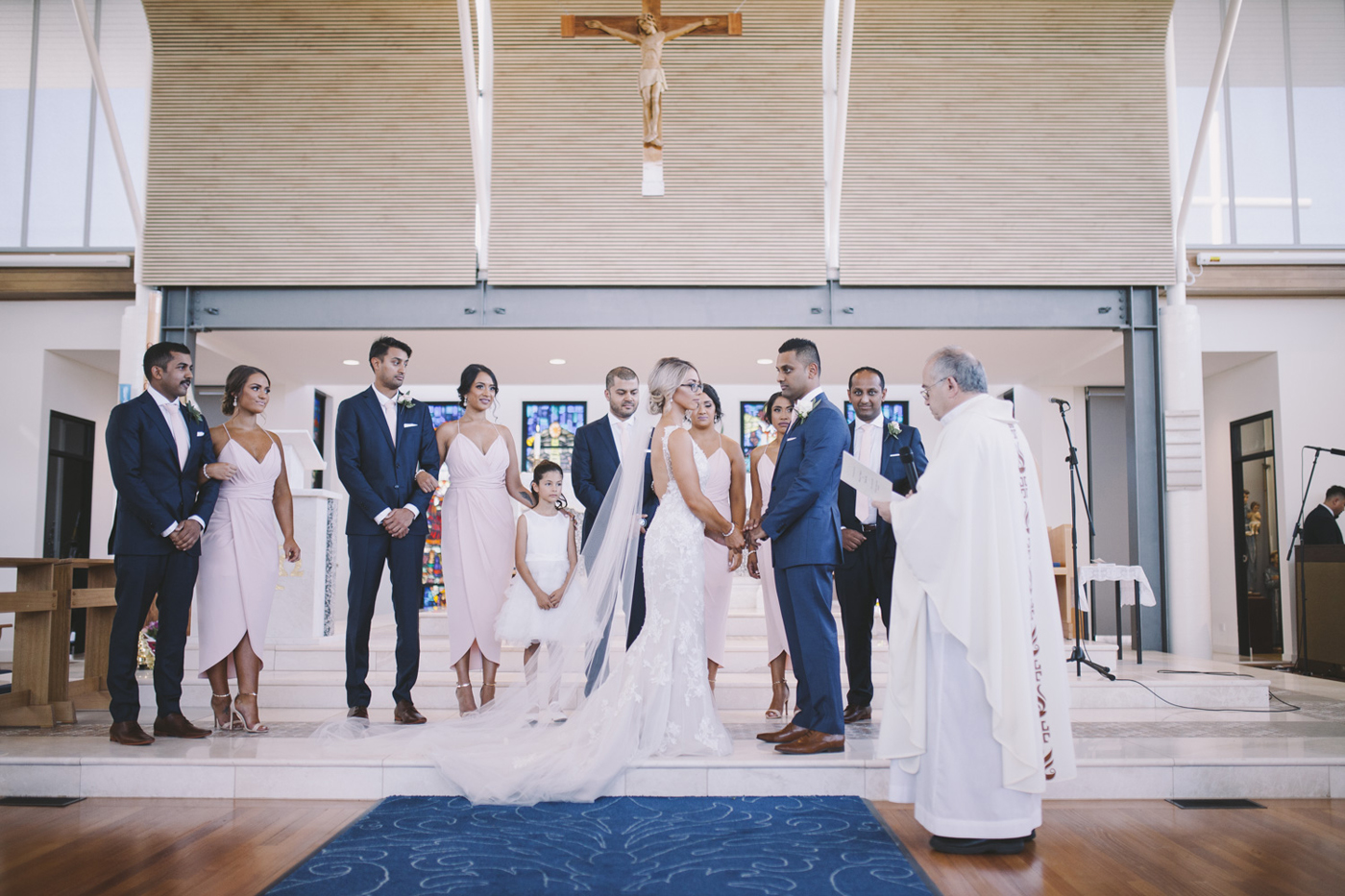 Tynelle & Mervyn RC real bride Demetrios 626 FIT AND FLARE WEDDING DRESS