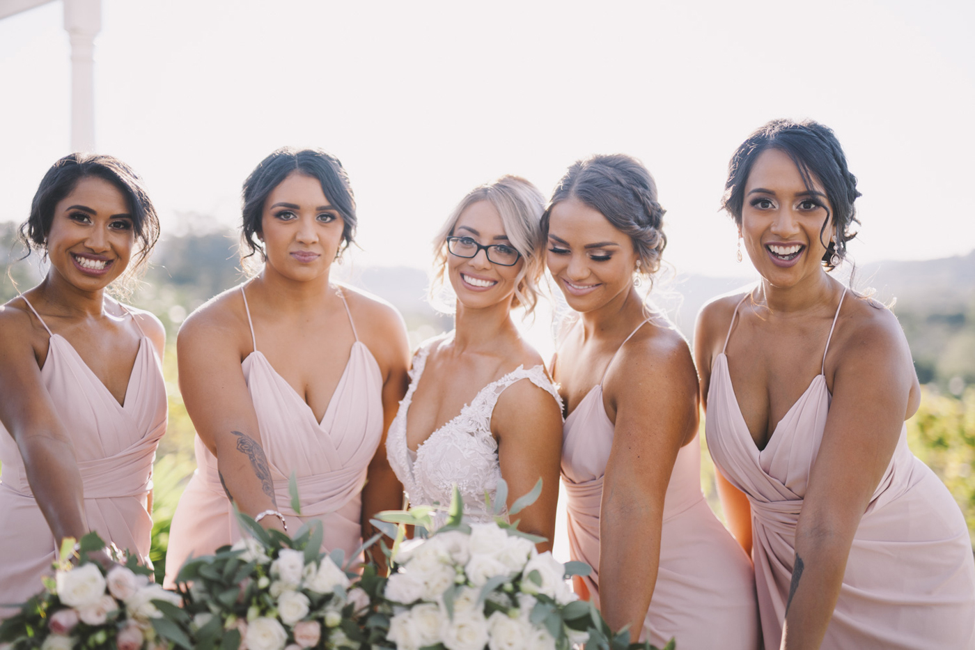 Tynelle & Mervyn RC real bride Demetrios 626 FIT AND FLARE WEDDING DRESS