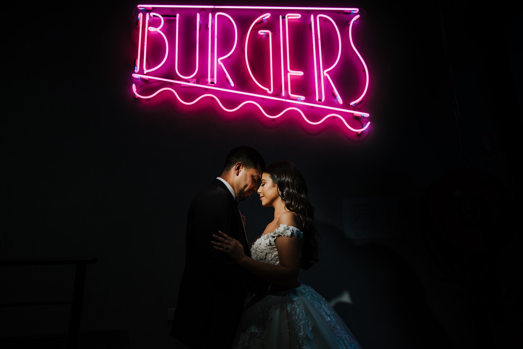 Yola + Alexander RC Real Bride Wearing Demetrios Platinum ballgown in 'ANASTASIA'