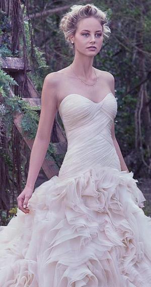drop waist wedding dress by maggie sottero
