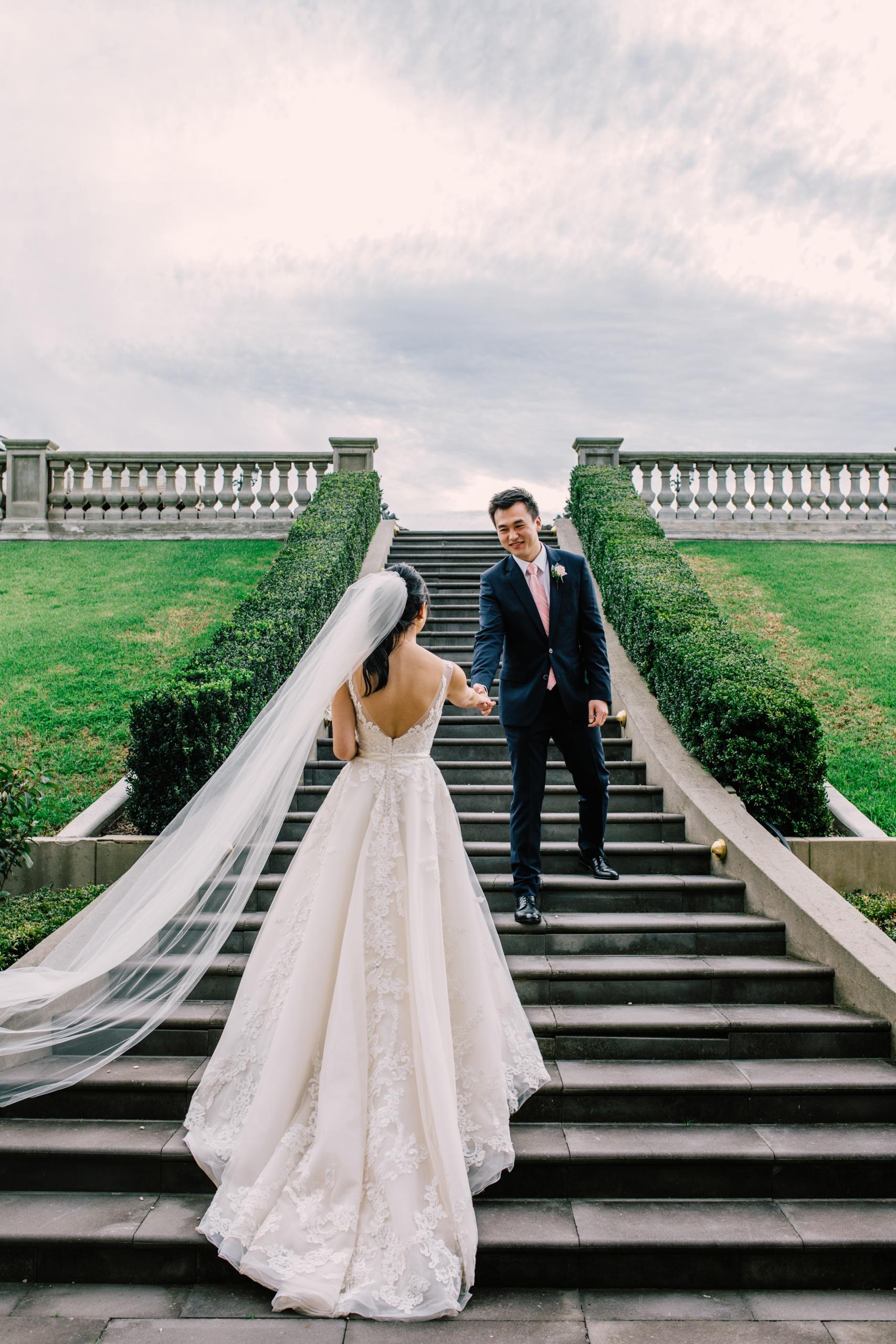 Raffaele Ciuca real bride married at Campbell Point House in the Sybil wedding dress by Maggie Sottero