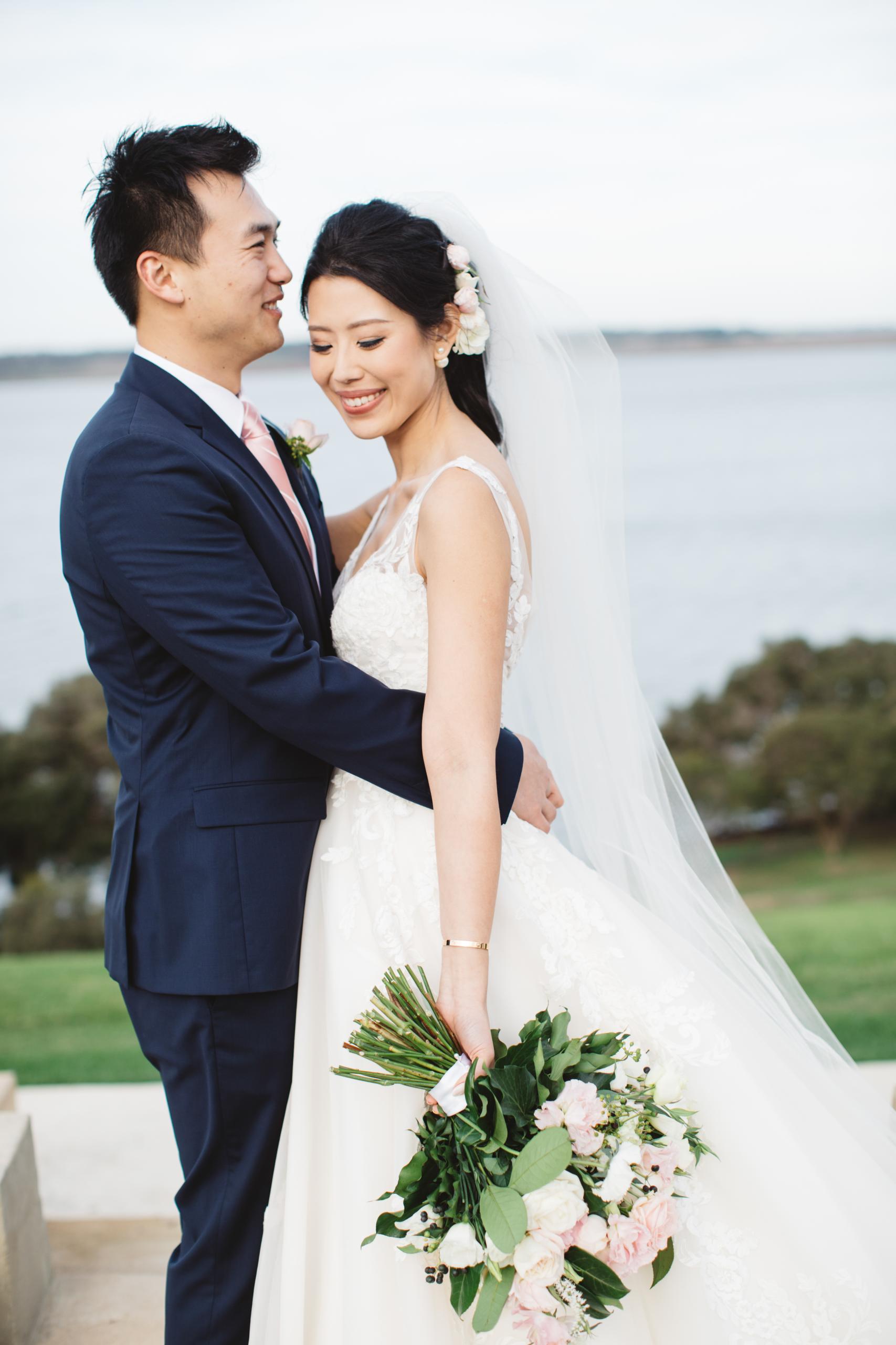 Raffaele Ciuca real bride married at Campbell Point House in the Sybil wedding dress by Maggie Sottero