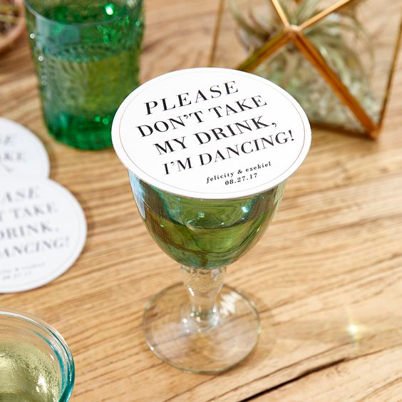 wedding drink reception